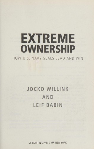 Cover of Extreme Ownership by Jocko Willink