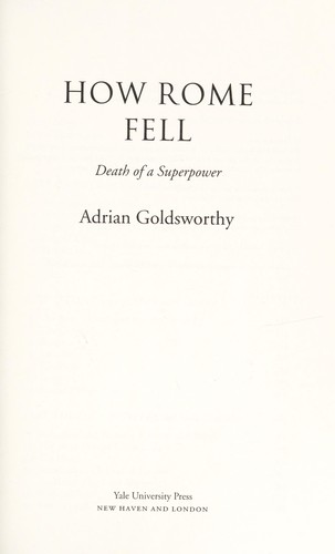 Cover of How Rome Fell by Adrian Goldsworthy